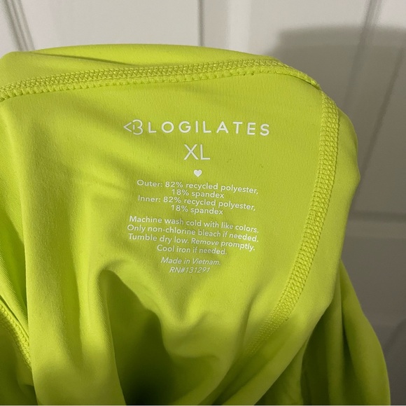 Women’s Blogilates Criss Cross Slit High-Rise Skirt Skort | Size XL | Limeade - Picture 3 of 3